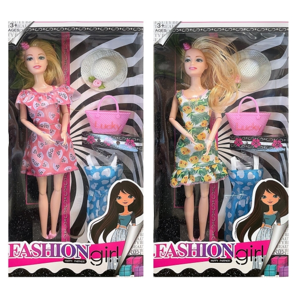 Κούκλα 29cm Fashion Έξτρα Φόρεμα, Αξεσουάρ 32x16x5cm ToyMarkt 922110 - 1 τμχ