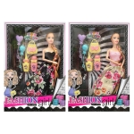 Κούκλα 29cm Fashion Μακρυά Κοτσίδα, Αξεσουάρ 32x22x5cm ToyMarkt 922111 - 1 τμχ
