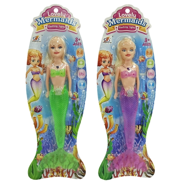 Γοργόνα με φως σε Καρτέλα 36x12x3cm ToyMarkt 922115 - 1 τμχ