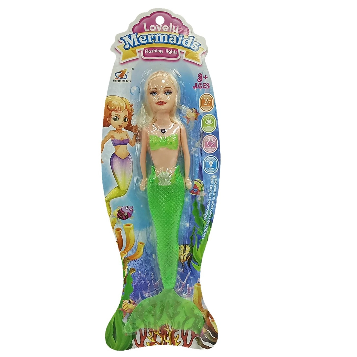 Γοργόνα με φως σε Καρτέλα 36x12x3cm ToyMarkt 922115 - 1 τμχ - Image 2
