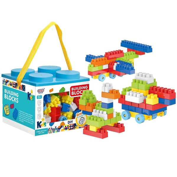 Τουβλάκια σε Κουτί Κύβο 100τεμ 15x15x13cm ToyMarkt 95450 - 1 τμχ