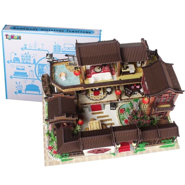 Villa Datang Town άπω Ανατολής diy Κατασκευή με φως Συναρμολογημένο: 32x24x17cm ToyMarkt 971121 - 1 τμχ