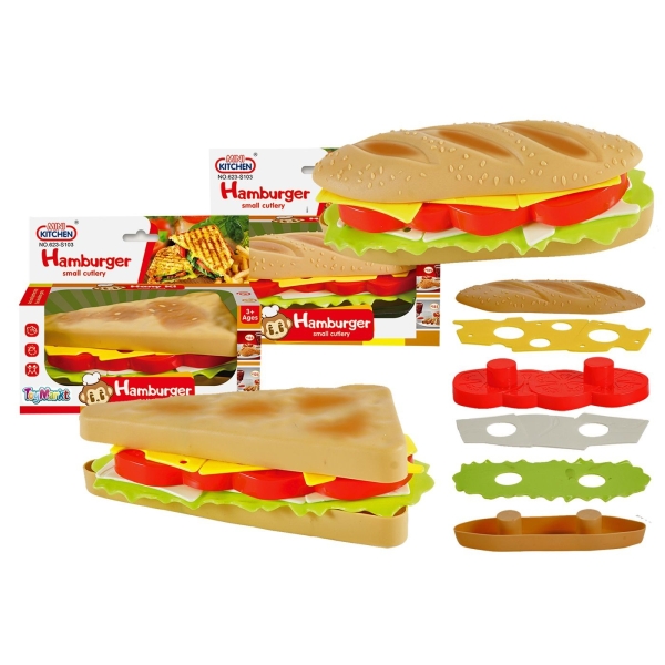 Hamburger diy σε Κουτί 15x12x7cm ToyMarkt 971189 - 1 τμχ