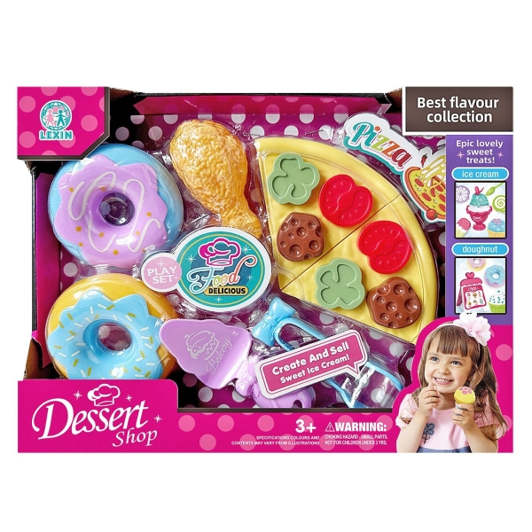 Dessert Shop Πίτσα & Ντόνατς 27x20x5cm ToyMarkt 971286 - 1 τμχ