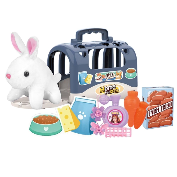 Pet Λαγός σε Τσάντα Ταξιδίου 19x16x13cm ToyMarkt 971334 - 1 τμχ