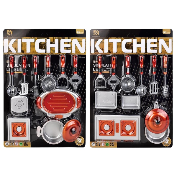 Κουζινικα νέο σετ σε Καρτέλα 43x31x4cm ToyMarkt 971344 - 1 τμχ