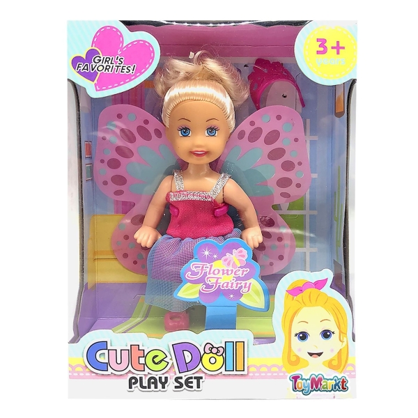 Κούκλα 12cm Νεράιδα 16x12x4cm ToyMarkt 98221 - 1 τμχ