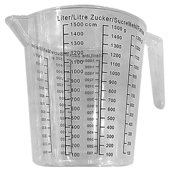 Δοσομετρητής Πλαστικός με Λαβή 1,5L Homie 100295 - 1 τμχ