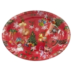 Δίσκος Χριστουγέννων Οβάλ 40x31cm Xmasfest 1131286 - Image 2