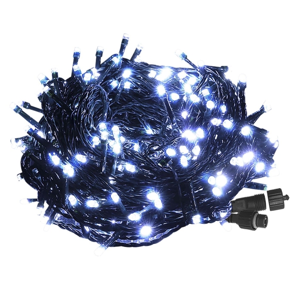 100 led Λευκά Εξωτερικά Επέκταση l. V. (δεν Περιέχεται ο Μετασχηματιστής) 5m Xmasfest 1132593 - 1 τμχ