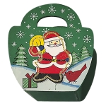 Καλαθάκι με Χερούλι Ξύλινο 11x10x5,5cm Xmasfest 1132696 - 1 τμχ - Image 2