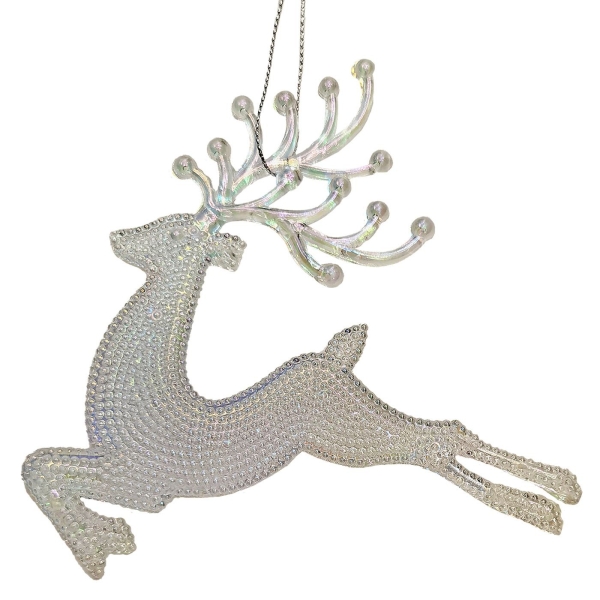 Στολίδι Ακρυλικό Τάρανδος 14x13cm Xmasfest 1133777 - 1 τμχ