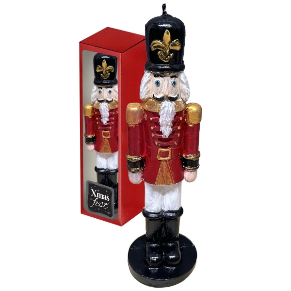 Κερί Καρυοθραύστης Χριστουγέννων 20x7cm Xmasfest 1133844 - 1 τμχ