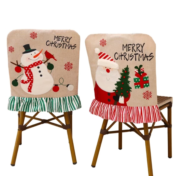 Κάλυμμα Πλάτης Καρέκλας Λινάτσα Άγιος 3D 52x46cm Xmasfest 1133958 - 1 τμχ