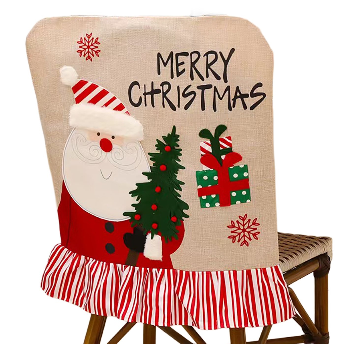 Κάλυμμα Πλάτης Καρέκλας Λινάτσα Άγιος 3D 52x46cm Xmasfest 1133958 - 1 τμχ - Image 2