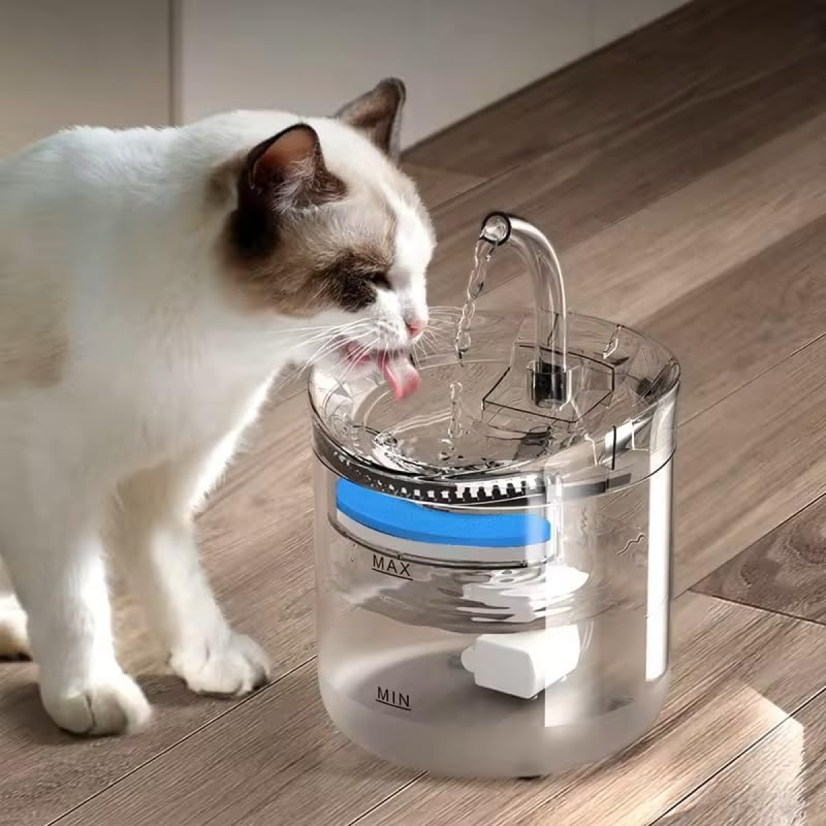 Αυτόματη Ποτίστρα Κατοικιδίων 1.8L - Διάφανη - Image 3