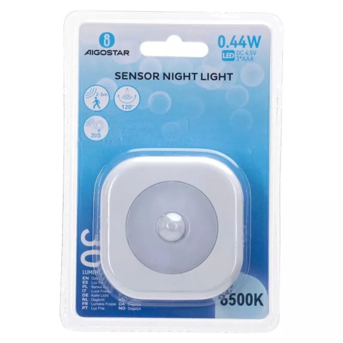 Aigostar LED Φωτάκι Νυκτός με PIR Sensor – 6500K