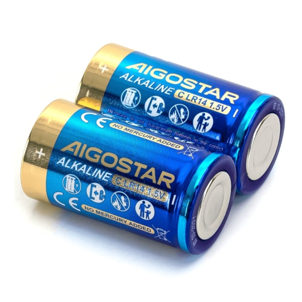 Αλκαλική Μπαταρία LR14 1.5V – 2 Τεμάχια