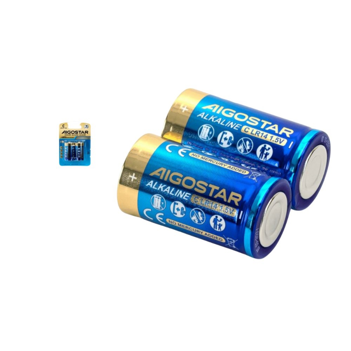 Αλκαλική Μπαταρία LR14 1.5V – 2 Τεμάχια