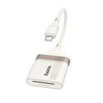 Αναγνώστης Καρτών Type-C για SD/microSD Hoco UA40A – Λευκό