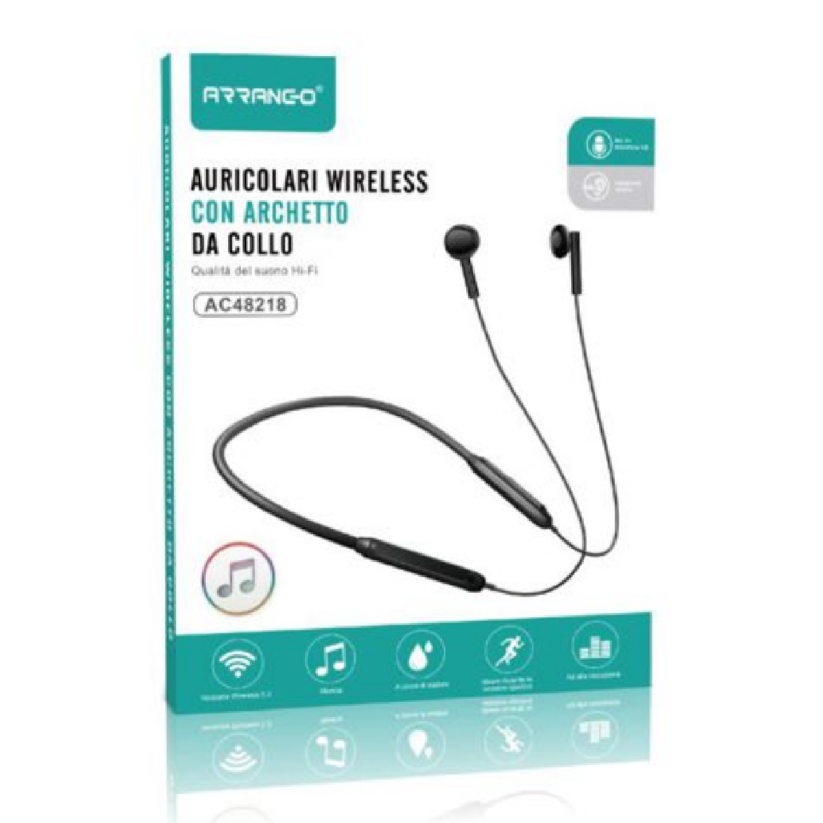 Ασύρματα Ακουστικά Bluetooth Λαιμού Arrango AC48218