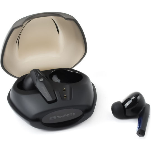 Ασύρματα Ακουστικά με Θήκη Φόρτισης Bluetooth Awei T25 Μαύρο