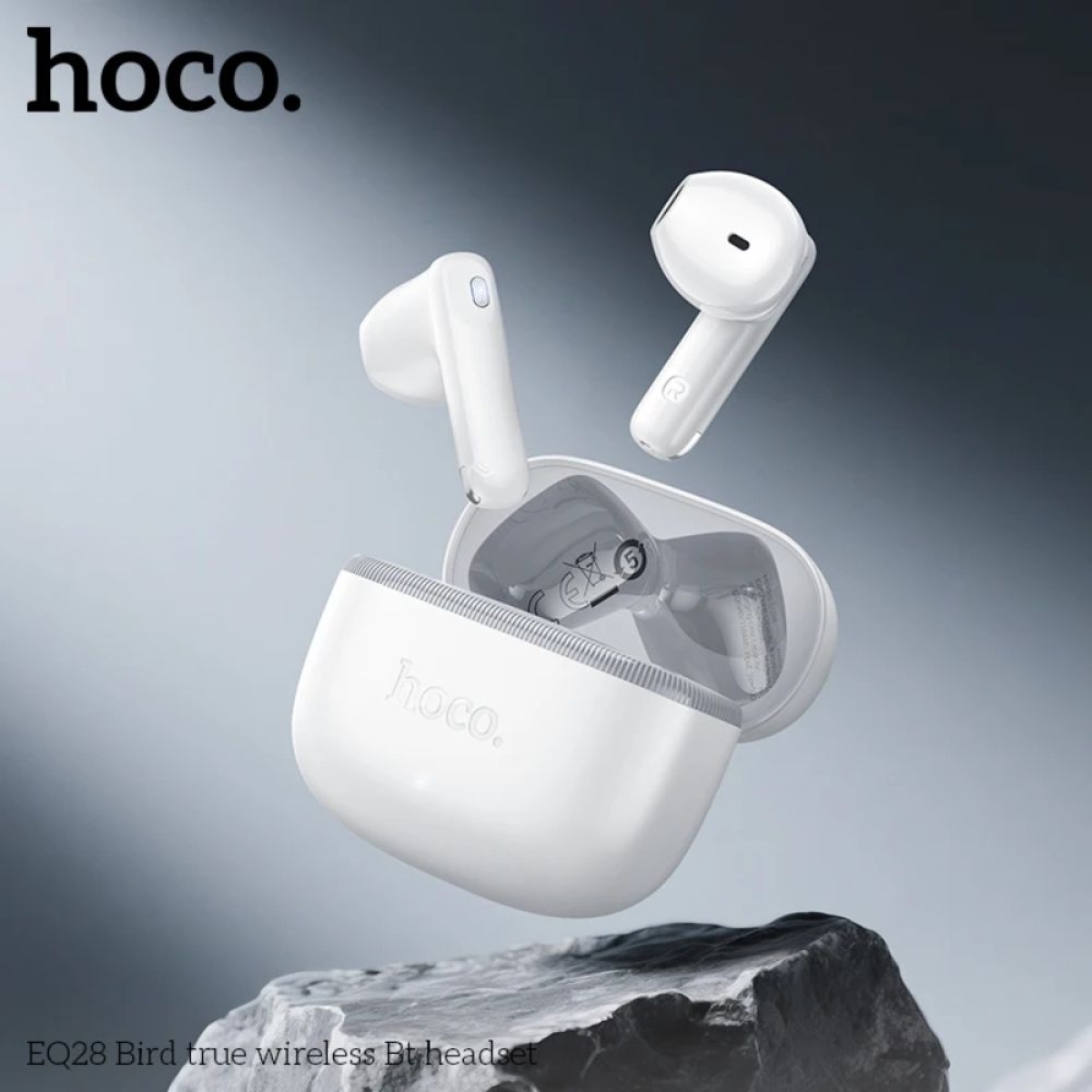 Ασύρματα Bluetooth Ακουστικά Hoco EQ28 Midnight με Μικρόφωνο & Θήκη Φόρτισης