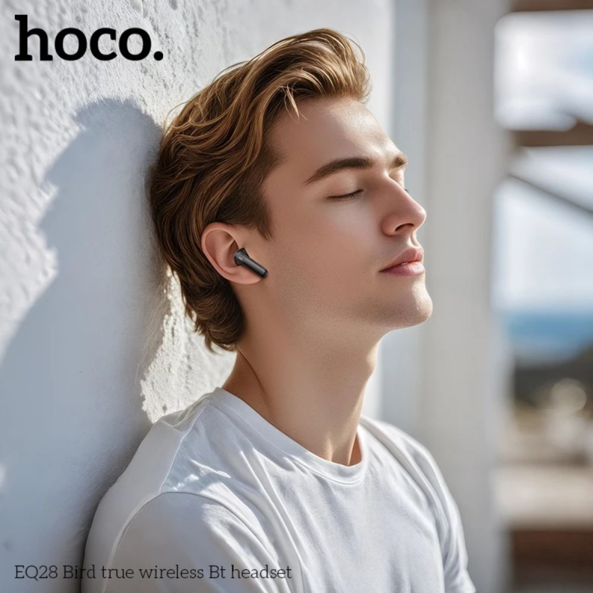 Ασύρματα Bluetooth Ακουστικά Hoco EQ28 Midnight με Μικρόφωνο & Θήκη Φόρτισης