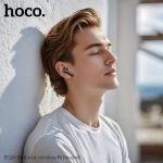 Ασύρματα Bluetooth Ακουστικά Hoco EQ28 Midnight με Μικρόφωνο & Θήκη Φόρτισης