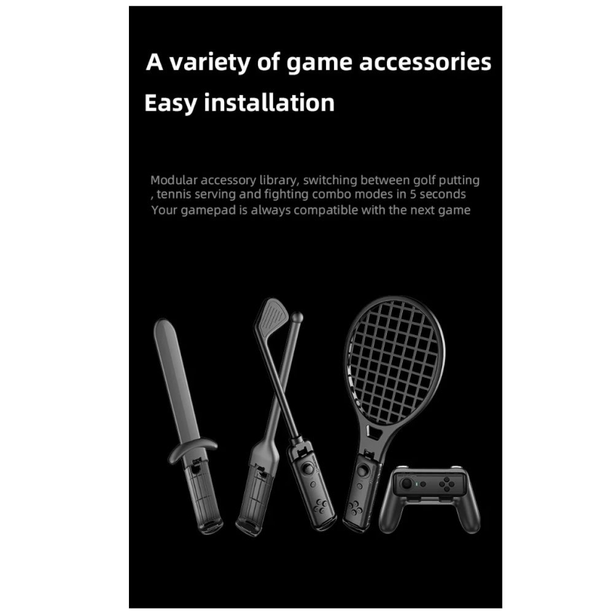 Αξεσουάρ Αθλητικών Παιχνιδιών 7 σε 1 για Nintendo Switch/Switch OLED – L05
