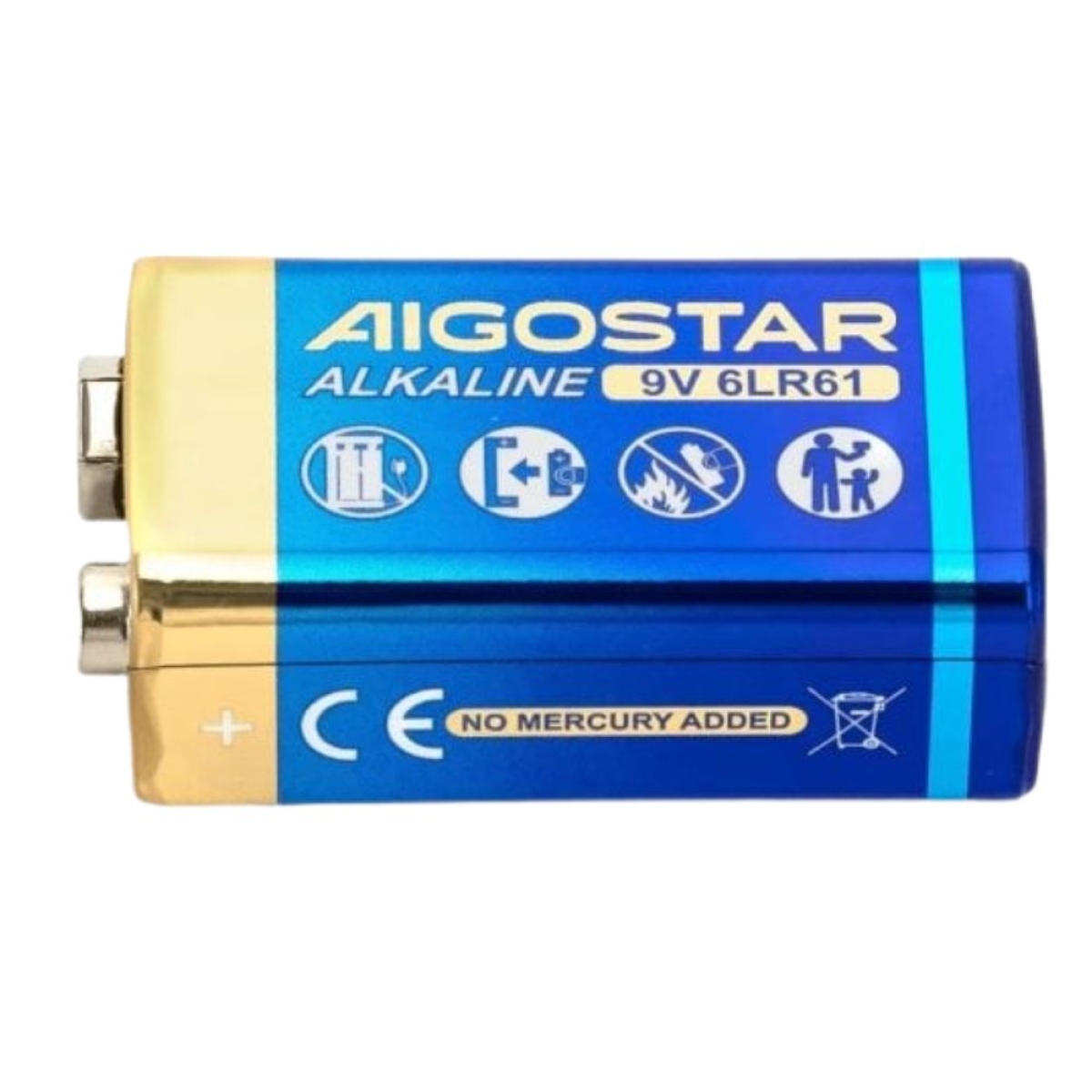 Μπαταρία Αλκαλική 6LR61 9V Aigostar – 1 τεμ.