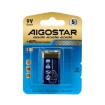 Μπαταρία Αλκαλική 6LR61 9V Aigostar – 1 τεμ.