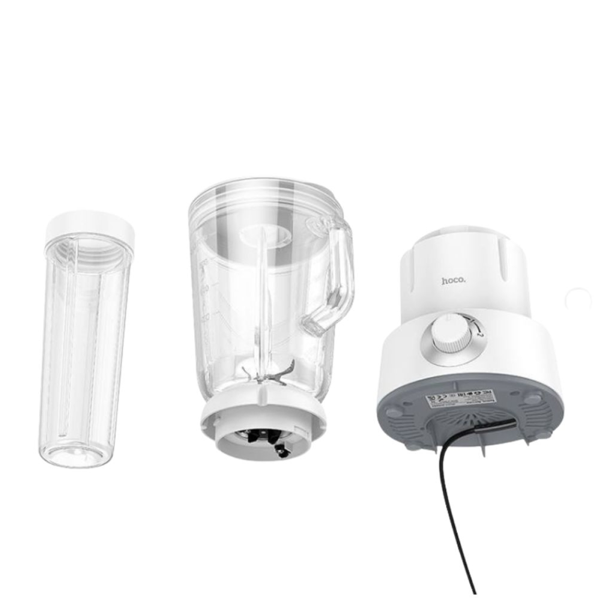 Μπλέντερ με Γυάλινη Κανάτα 1lt 250W Λευκό Hoco HJD22A