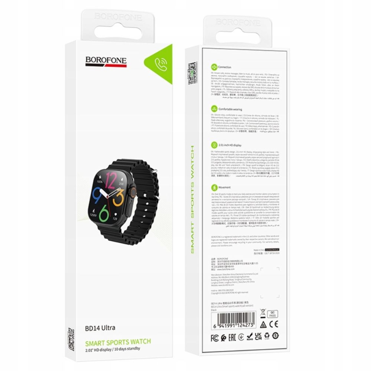Borofone BD14 49mm Smartwatch με Παλμογράφο