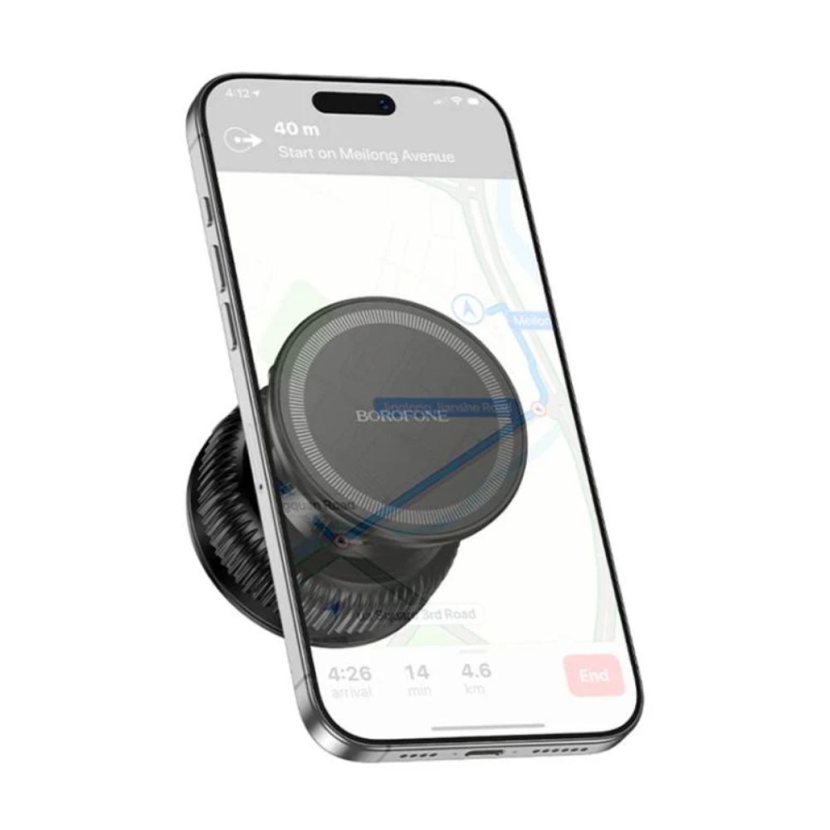 Borofone BH139 Βάση Κινητού Αυτοκινήτου με Μαγνήτη Μαύρη
