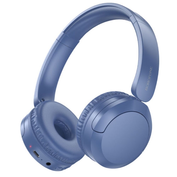Borofone BO37 Aσύρματα Bluetooth On Ear Ακουστικά Μπλε