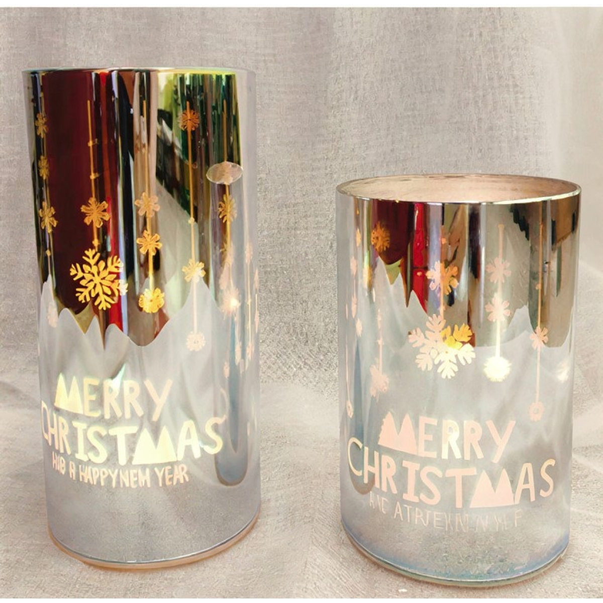 Χριστουγεννιάτικο Διακοσμητικό Κηροπήγιο Merry Christmas - 86588