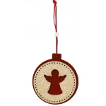 Χριστουγεννιάτικο Κρεμαστό Διακοσμητικό Αγγελάκι Στρογγυλό – 86737