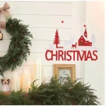 Χριστουγεννιάτικο Κρεμαστό Διακοσμητικό Christmas Με Σπίτι Και Τάρανδους 86728