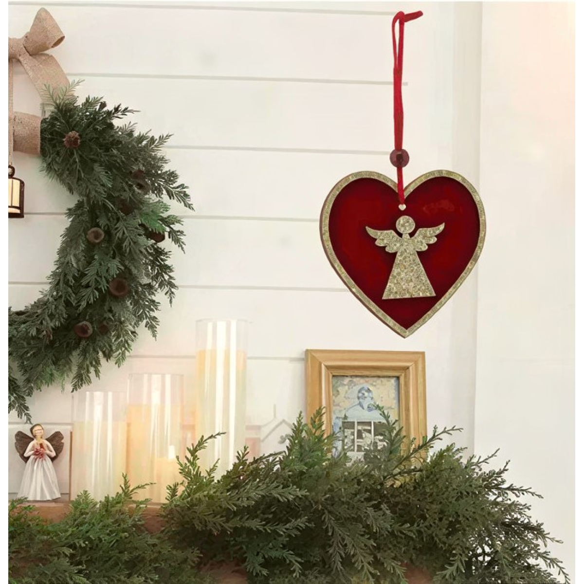 Χριστουγεννιάτικο Κρεμαστό Διακοσμητικό Με Τάρανδο Και Δέντρο 86736