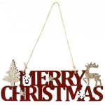 Χριστουγεννιάτικο Κρεμαστό Διακοσμητικό Ξύλινο “Merry Christmas” – 86738