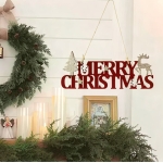 Χριστουγεννιάτικο Κρεμαστό Διακοσμητικό Ξύλινο “Merry Christmas” – 86738