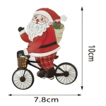 Χριστουγεννιάτικο Στολίδι Δέντρου Άγιος Βασίλης με Ποδήλατο – 86764