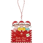 Χριστουγεννιάτικο Στολίδι Δέντρου Παιδάκια με Γράμμα – 86765