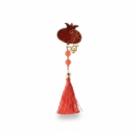 Χριστουγεννιάτικο Στολίδι Γούρι "Ρόδι Κόκκινο" 19cm 86903