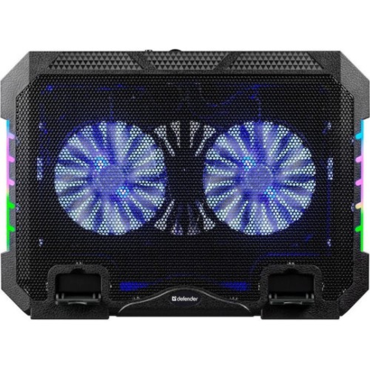 Cooling Pad για Laptop έως 15″ με 2 Ανεμιστήρες και Βάση Στήριξης Κινητού Μαύρο Arrango AC60909