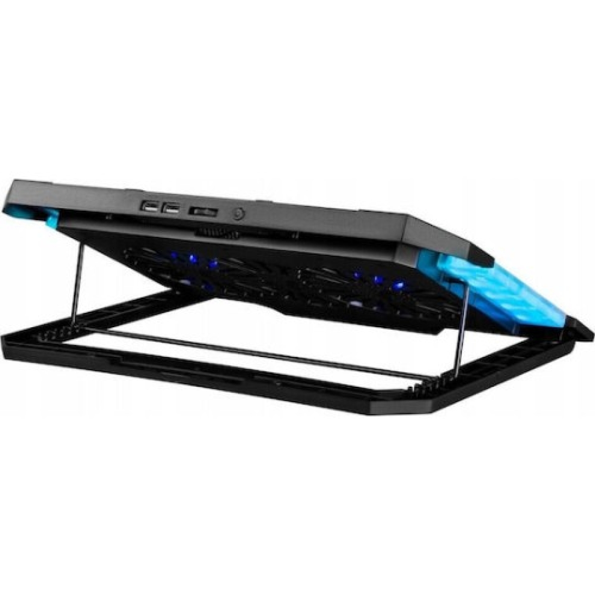 Cooling Pad για Laptop έως 15″ με 2 Ανεμιστήρες και Βάση Στήριξης Κινητού Μαύρο Arrango AC60909