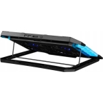 Cooling Pad για Laptop έως 15″ με 2 Ανεμιστήρες και Βάση Στήριξης Κινητού Μαύρο Arrango AC60909