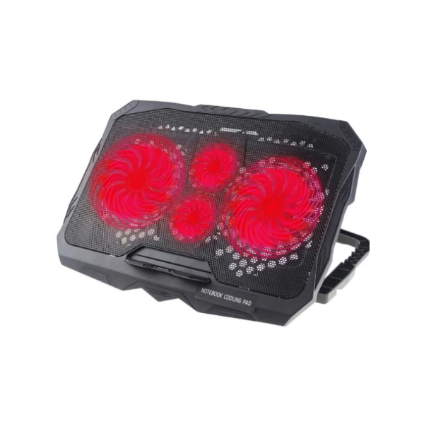 Cooling Pad για Laptop έως 15″ με 4 Ανεμιστήρες Μαύρο Arrango AC60907
