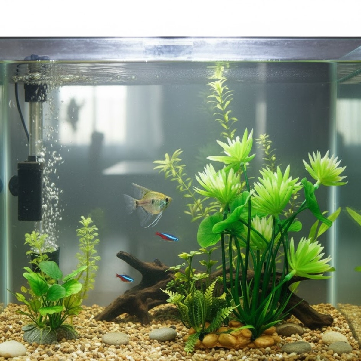 Διακοσμητικό Φυτό Ενυδρείου 11x23cm Πράσινο SC673-36